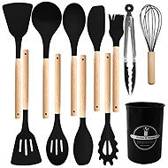 Verk 07412 Kitchen Utensil Set 12 pcs, Black - Kitchen Utensil Set