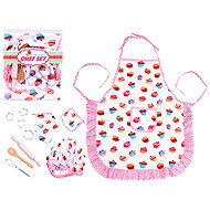 KIK Kuchyňská zástěra + kuchařská čepice s příslušenstvím - Children's Apron
