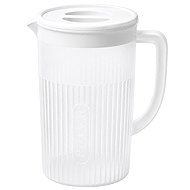 Verk 07441_B 3L plastic jug with lid and filter, white - Pitcher