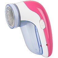 Verk 27470 rechargeable fabric shaver, 3 blades, USB, white/pink - Fabric Shaver