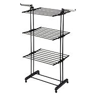 APT DA722A folding vertical clothes airer 172cm, black - Laundry Dryer