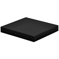 Homea Wall shelf made of MDF, 25 × 22,8 cm, black - Shelf