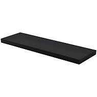 Homea Wall shelf made of MDF, 75 × 22,8 cm, black - Shelf