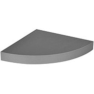 Homea Wall shelf, corner, MDF, 25 × 25 cm, grey - Shelf