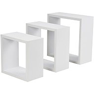 Homea Wall shelves, white, 3 pcs - Shelf