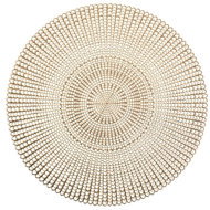 Zeller Placemat round gold plastic, diameter 41 cm - Placemat