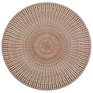 Zeller Plastic round copper placemat, diameter 41 cm - Placemat