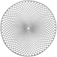 Zeller Mandala placemat round plastic silver, diameter 38 cm - Placemat