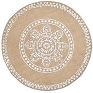 Zeller Mandala linen tablecloth, diameter 38 cm - Placemat