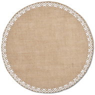 Zeller Ethno linen tablecloth, diameter 38 cm - Placemat