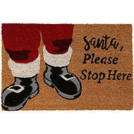 Home Styling Collection Coir Christmas mat with Santa 59 × 39 cm - Doormat