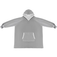 Ruhhy 24402 TV hoodie with hood XXL, grey - Wearable Blanket