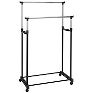 Home Styling Collection Double clothes rack - wardrobe on wheels - Coat Hanger