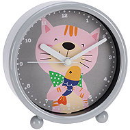 Home Styling Collection Clock for children's room, diameter 10 cm, cat - Alarm Clock