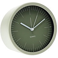 Home Styling Collection Table clock GIST, green, minimalist dial, diameter 15 cm - Alarm Clock