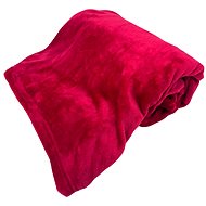 HOME ELEMENTS Microflannel blanket 150 × 200 cm, red - Blanket