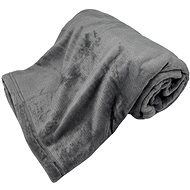 HOME ELEMENTS Microflannel blanket 150 × 200 cm, grey I - Blanket