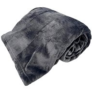 HOME ELEMENTS Microflannel blanket 150 × 200 cm, dark grey - Blanket