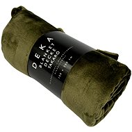 HOME ELEMENTS Microflannel blanket 150 × 200 cm, green - Blanket