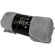 HOME ELEMENTS Microflannel blanket 150 × 200 cm, grey II - Blanket