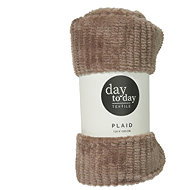 Home Styling Collection Flannel blanket 160 × 130 cm, brown - Blanket