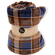 Home Styling Collection Plaid blanket, 200 × 150 cm, blue - Blanket
