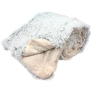 Home Elements Microflannel blanket with lamb, light grey, long pile - Blanket