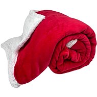 Home Elements Microflannel blanket with lamb, collection Paws, red - Blanket