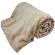 Home Elements Microflannel blanket, beige, collection Beige roses - Blanket