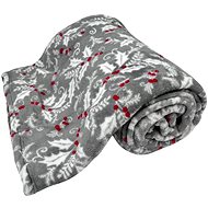 Home Elements Microflannel blanket, collection Grey holly - Blanket