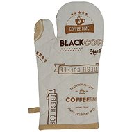 HOME ELEMENTS Kitchen potholder with magnet, Coffee motif - Oven Mitt