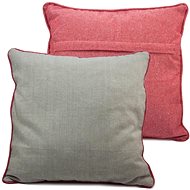 HOME ELEMENTS Pillowcase with border 40 × 40 cm, beige and red - Pillowcase
