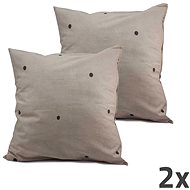 HOME ELEMENTS Pillowcase light grey, set of 2 - Pillowcase