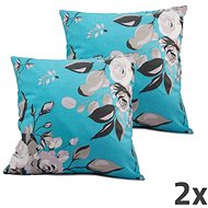 HOME ELEMENTS Pillowcase blue, rose, set of 2 - Pillowcase