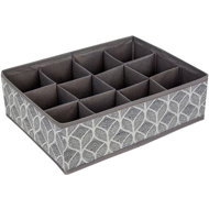 HomeLife Drawer organiser 12 compartments, grey and white - Drawer Organiser