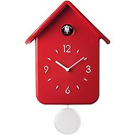 Fratelli Guzzini Home QQ Pendulum Cuckoo Clock, Red - Wall Clock