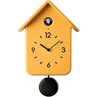 Fratelli Guzzini Home QQ Pendulum Cuckoo Clock, Yellow - Wall Clock