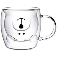 Altom Double wall glass mug 260 ml, Bear - Mug