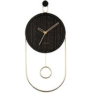 Karlsson Wall clock with golden hands, Swing, diameter 20 cm - Wall Clock