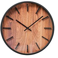 Boltze Home Wall Clock with wood motif, Buford, diameter 30 cm - Wall Clock