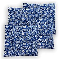HOME ELEMENTS quilted 40 × 40 cm, Blueprint, set of 4 - Pillow Seat