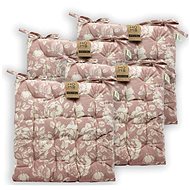 HOME ELEMENTS Quilted 40 × 40 cm, Printed roses, set of 4 - Pillow Seat