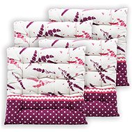 HOME ELEMENTS prošívaný 40 × 40 cm, Levandule 2022, set 4 ks - Pillow Seat