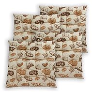 HOME ELEMENTS quilted 40 × 40 cm, Pastry, set of 4 - Pillow Seat