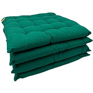 HOME ELEMENTS made of recycled cotton, 40 × 40 cm, set of 4, mint green, washable - Pillow Seat