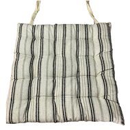 HOME ELEMENTS Quilted seat cushion 40 × 40, Stripes - Pillow Seat