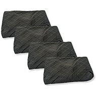 HOME ELEMENTS set 4 pcs, 45 × 45 × 55 cm, dark brown - Chair Cover