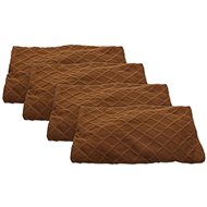 HOME ELEMENTS set 4 pcs, 38 × 38 × 45 cm, brown - Chair Cover