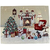 Home of Christmas Christmas placemat with motif 40 × 50 cm, Unwrapping gifts - Placemat