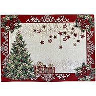 Home of Christmas Christmas placemat with motif 35 × 45 cm, Christmas tree with presents - Placemat